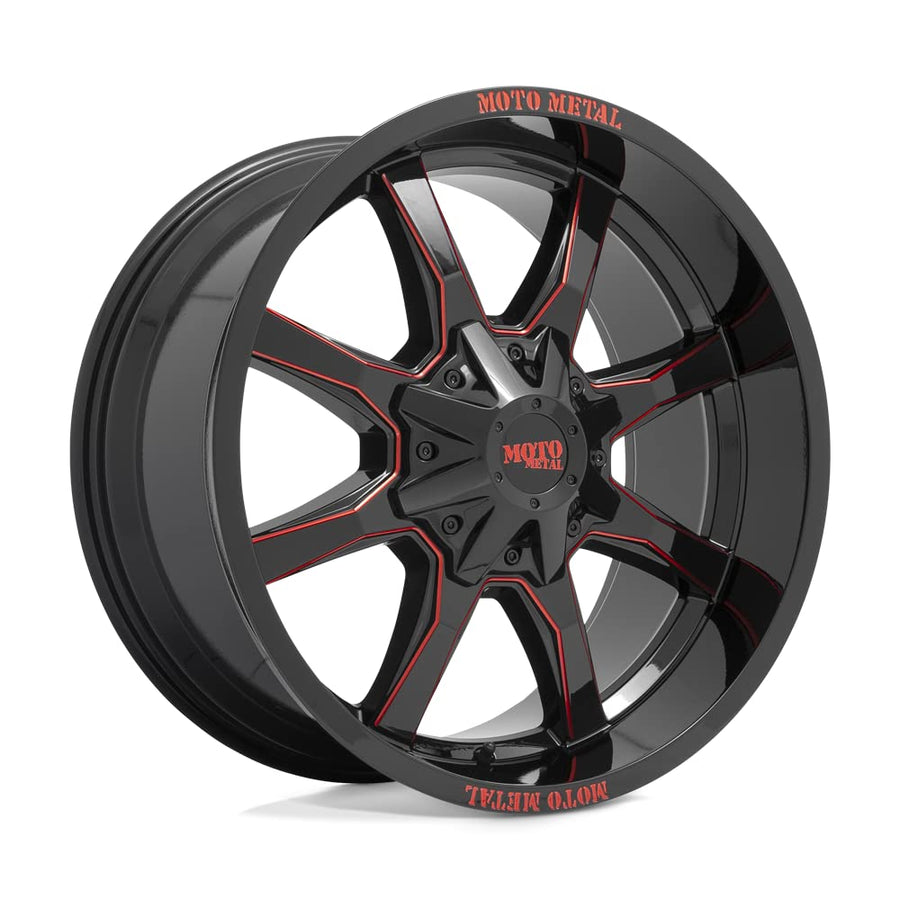 Moto Metal 20X10 MO970 G-BLK MILL RTCC -18MM 8X6.5 - MO970210803C18N