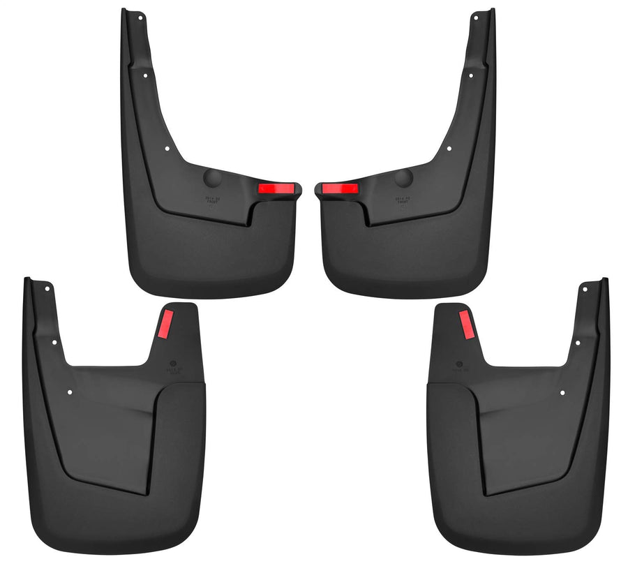 Husky Liners — Mud Guards Front & Rear | Fits 2019-2024 Ram 1500 w/Out OEM Fender Flares - Black, 4 Pc | 58146