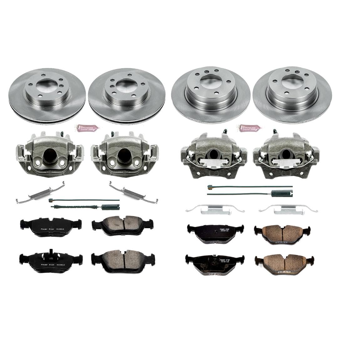 Power Stop KCOE2724 1-Click Autospecialty OE Replacement Brake Kit with Calipers For BMW 318i, BMW 318is, BMW 3, BMW 323is, BMW 325i, BMW 325is, BMW 328i, BMW 328is [Model Specific]