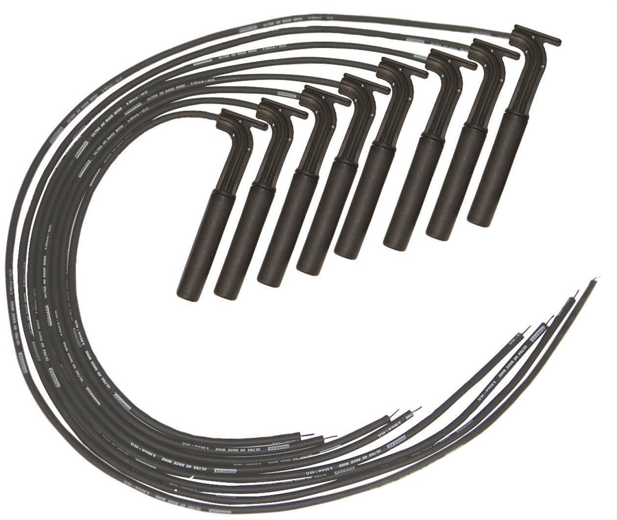 Ultra 40 Moroso Black Wire Set, Hemi Plug Ends