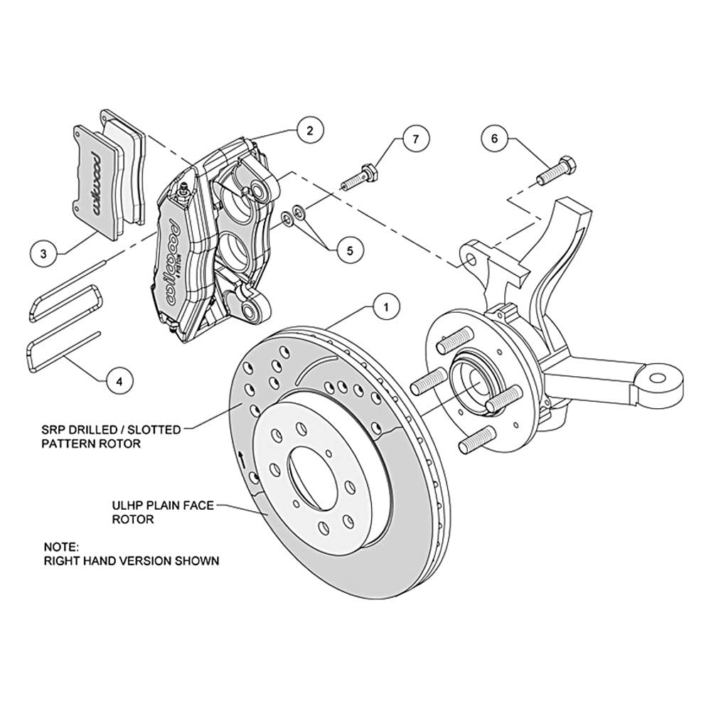 Brake Kit Wilwood 140-12996, Black, Front