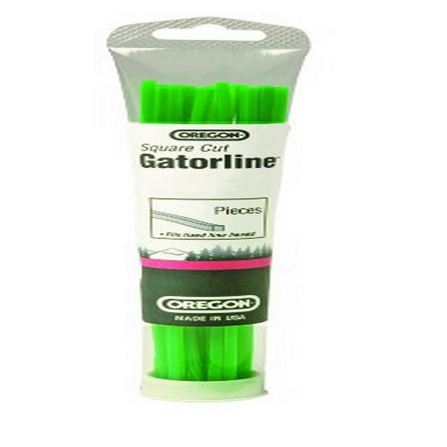 Oregon Gatorline 19-005 Square String Trimmer Line Precut .155-Inch Diameter x 18-Inch Length 24-Piece Tube