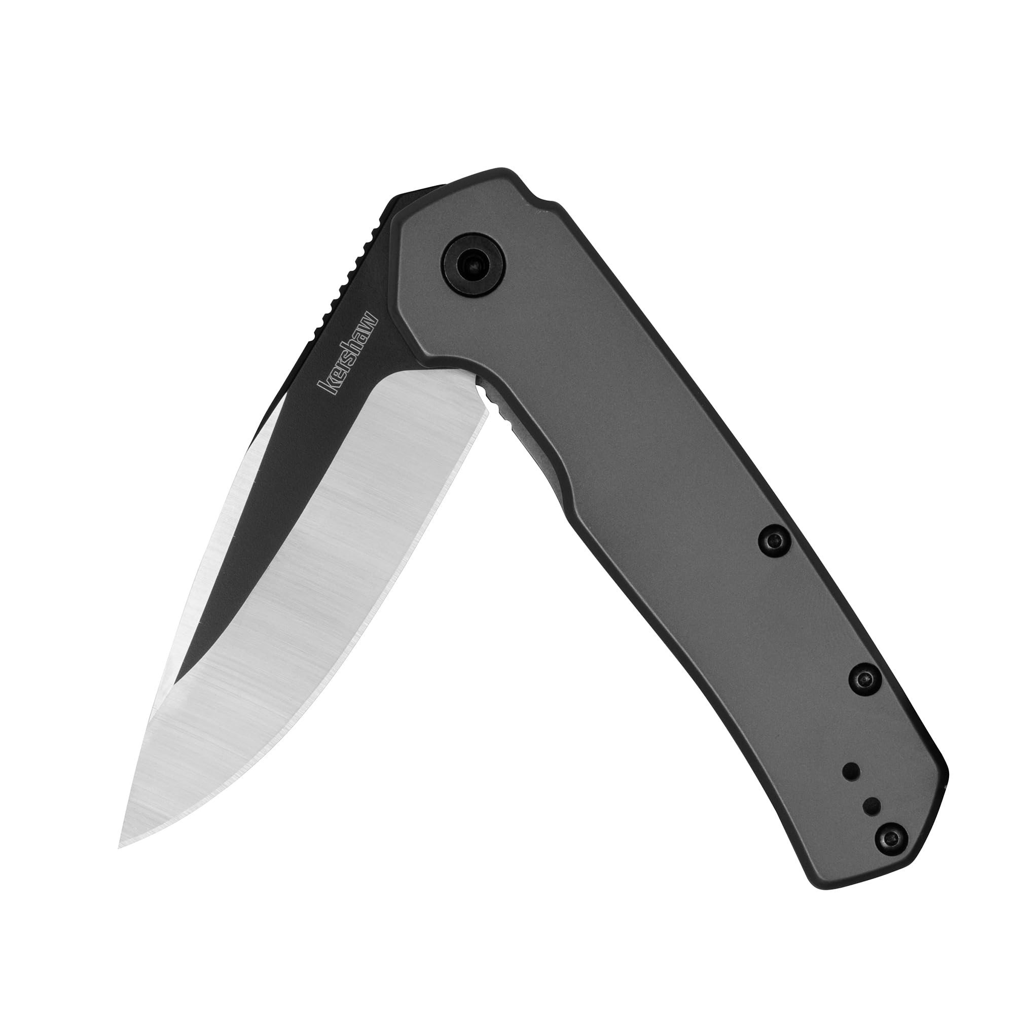 Kershaw Folding Thermal Pocket Knife, 2.95 in Gray PVD Finish Blade, Assisted Opening, Pocketclip, Every Day Carry