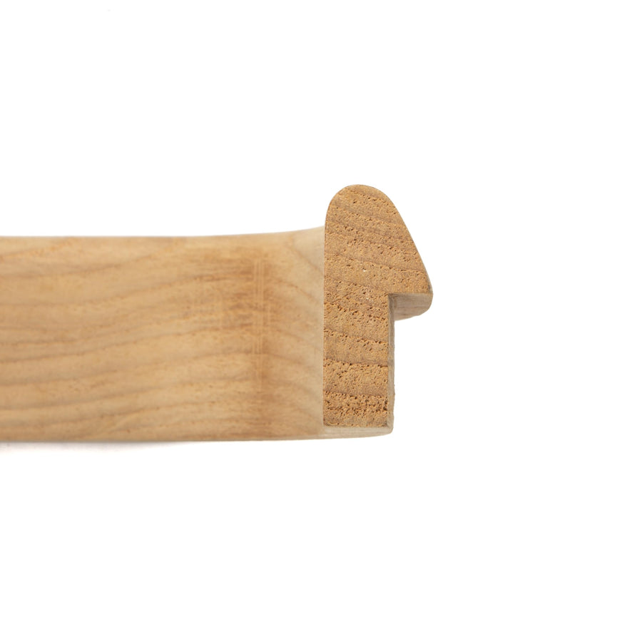 Teak Whitecap 60832 1-5/8"H x 1-3/16"W Inside Corner Rail Molding with 3/4" Gap