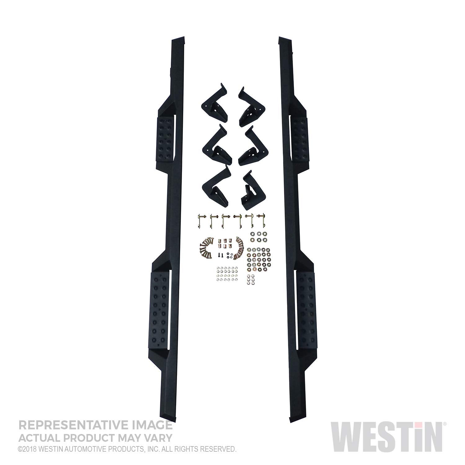 HDX Drop Westin 56-11335 Nerf Step Bars, Textured Black