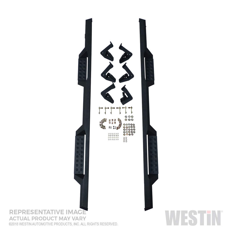 HDX Drop Westin 56-11335 Nerf Step Bars, Textured Black