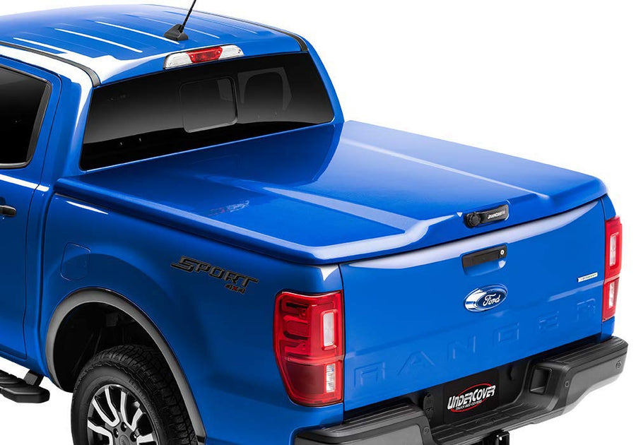UnderCover Elite LX RealTruck One-Piece Truck Bed Tonneau Cover | UC2188L-G1 | Fits 2019 - 2023 Ford Ranger (G1 - Shadow Black) 5' 1" Bed (61")