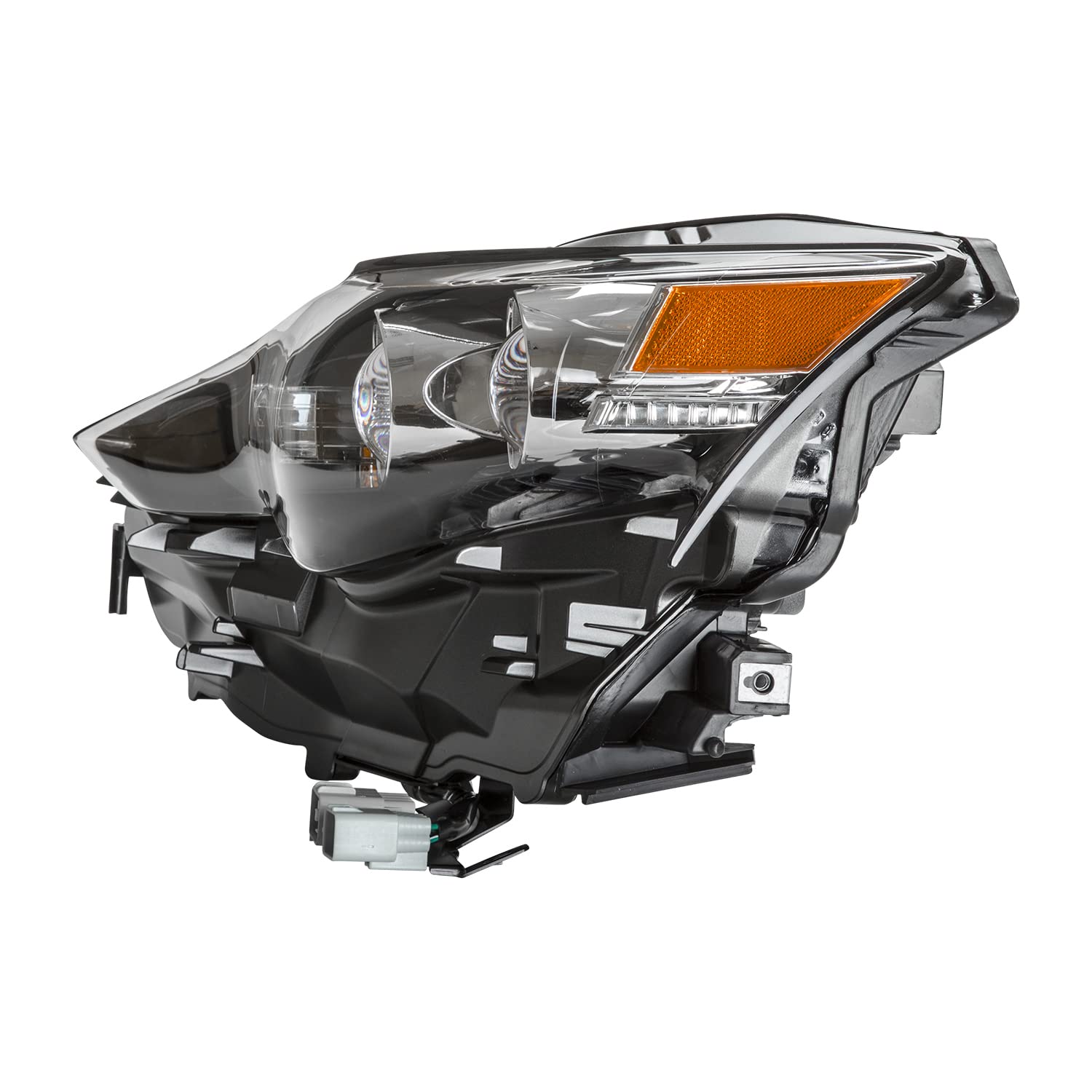 Left TYC Headlight Assembly Compatible with 2014-2016 Lexus IS250