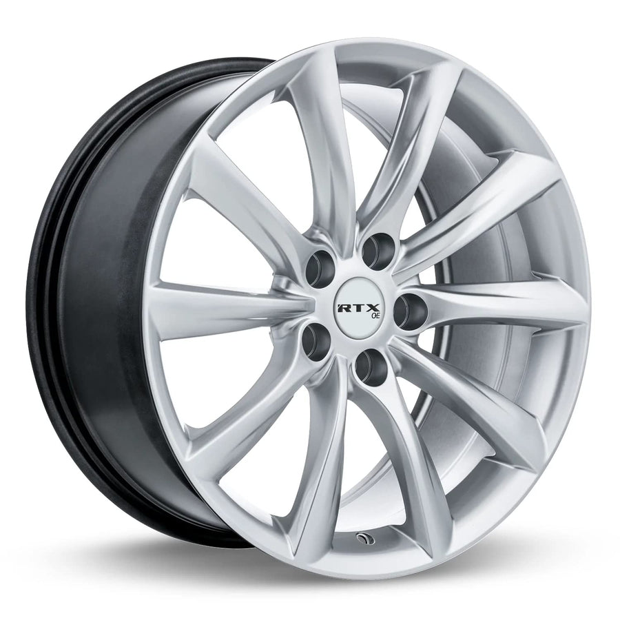 ALTO RTX Custom Wheel - 19x8.5, 35 Offset, 5x120.65 Bolt Pattern, 64.1mm Hub - Hyper Silver Rim