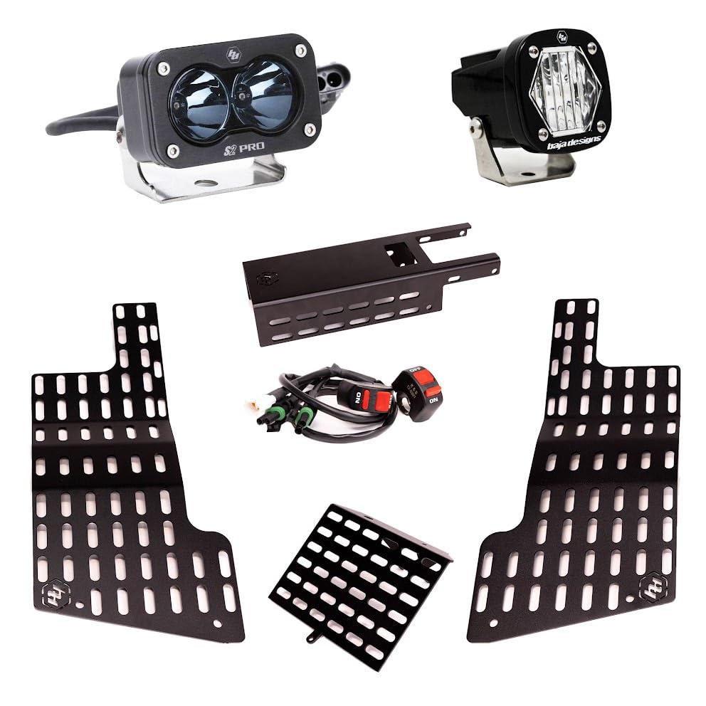 Baja Designs Headlight Kit White/IR for Sur-Ron Light Bee X - IR Wavelength 850nm (Wide Cornering/IR; Clear/IR)