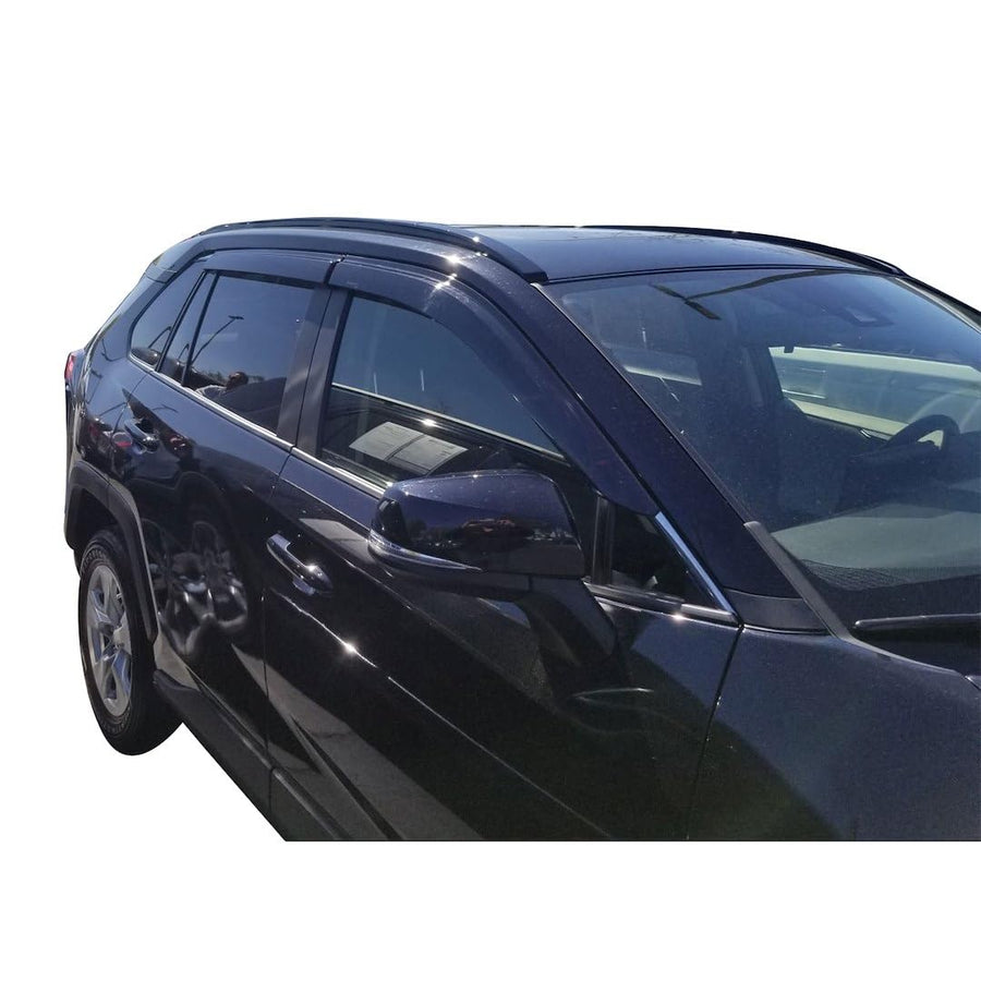 Rain Guard TRAILFX Tape On Window Vent Visors Acrylic with A Smoke Tint 4 Piece Compatible with RAV4 19- - 4255H
