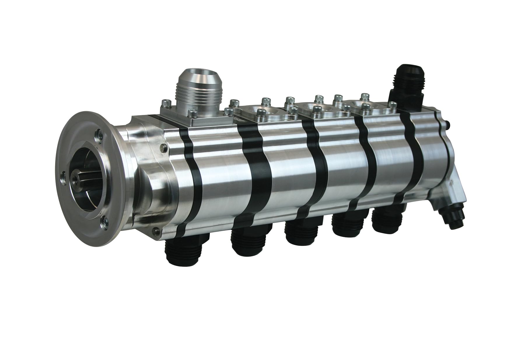 5 Stage Moroso Tri Lobe Dry Sump Oil Pump, V-Band Mount, Use w/Alston Front Drive, 1.2" Pressure Section