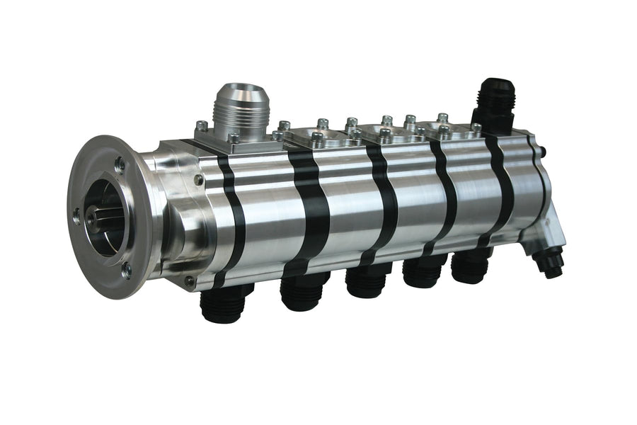 5 Stage Moroso Tri Lobe Dry Sump Oil Pump, V-Band Mount, Use w/Alston Front Drive, 1.2" Pressure Section