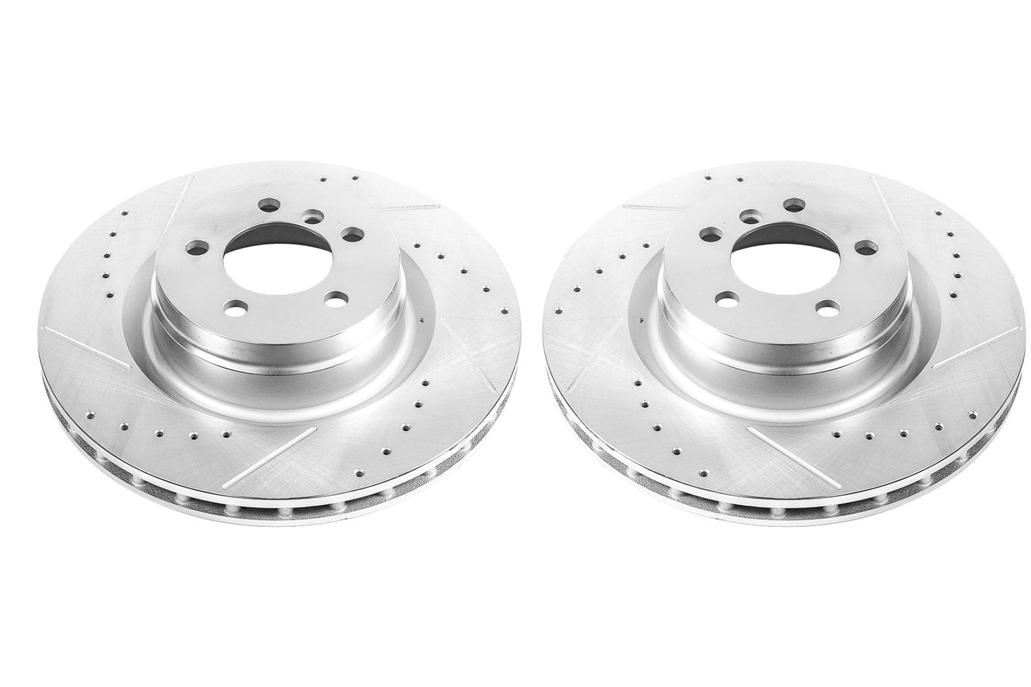 Power Stop Front EBR815XPR Evolution Drilled and Slotted Rotor (Pair) For Land Rover Range Rover 2006-2012/Land Rover Range Rover 2006-2012 [Vehicle Specific]