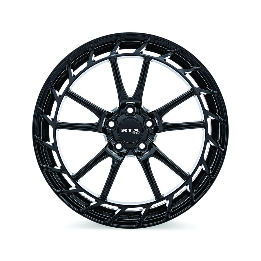RTX Custom RS05 Wheel - 19x8, 40 Offset, 5x114.3 Bolt Pattern, 67.1mm Hub - Gloss Black Rim