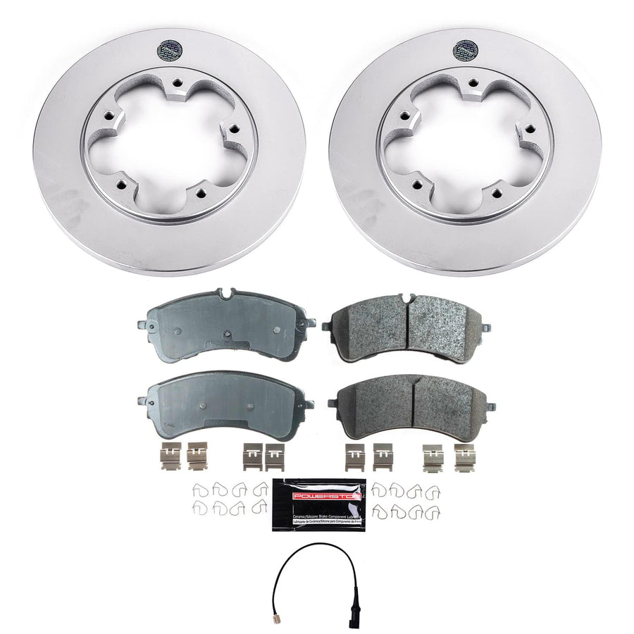 Power Stop KOE9057 Rear Brake Pads and Rotors Stock Replacement Brake Kit Autospecialty