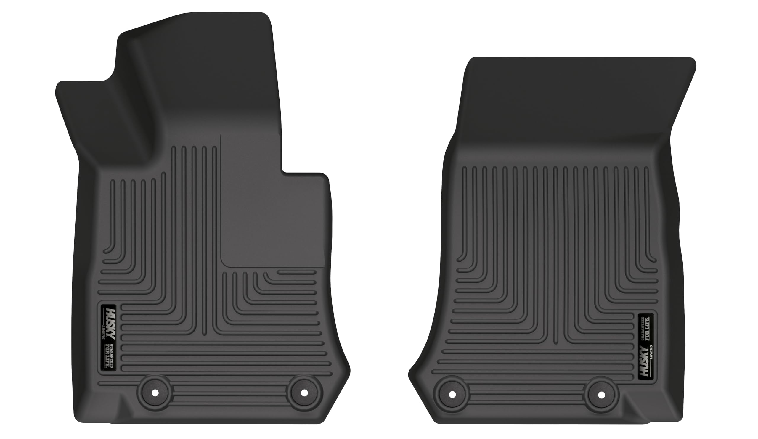 Weatherbeater Husky Liners Floor Mats | Fits 2017-2022 Mercedes-Benz GLC300 | Front Row, 2-pc Black - 17271