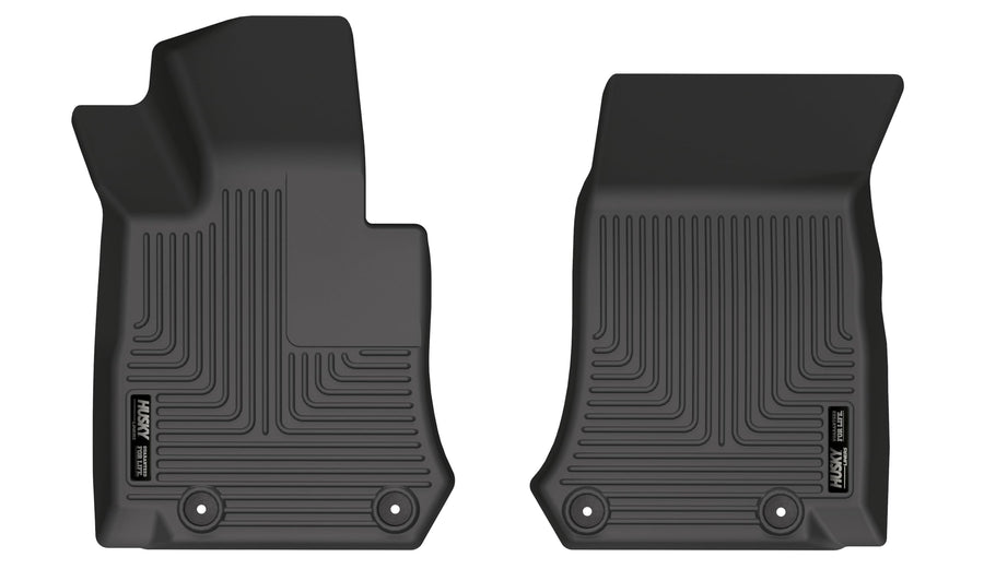Weatherbeater Husky Liners Floor Mats | Fits 2017-2022 Mercedes-Benz GLC300 | Front Row, 2-pc Black - 17271