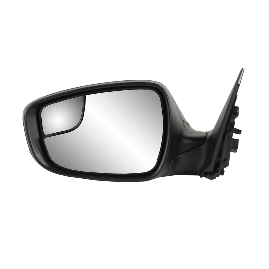 Driver Side Fit Mirror for Hyundai Veloster, Textured Black w/PTM Cover, spot Mirror, Foldaway, w/o Panoramic roof, Heated Power