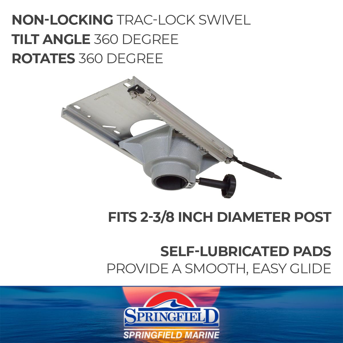 Trac-Lock Springfield Marine 1100531-1 Chair Slide 2 3/8" Non-Locking