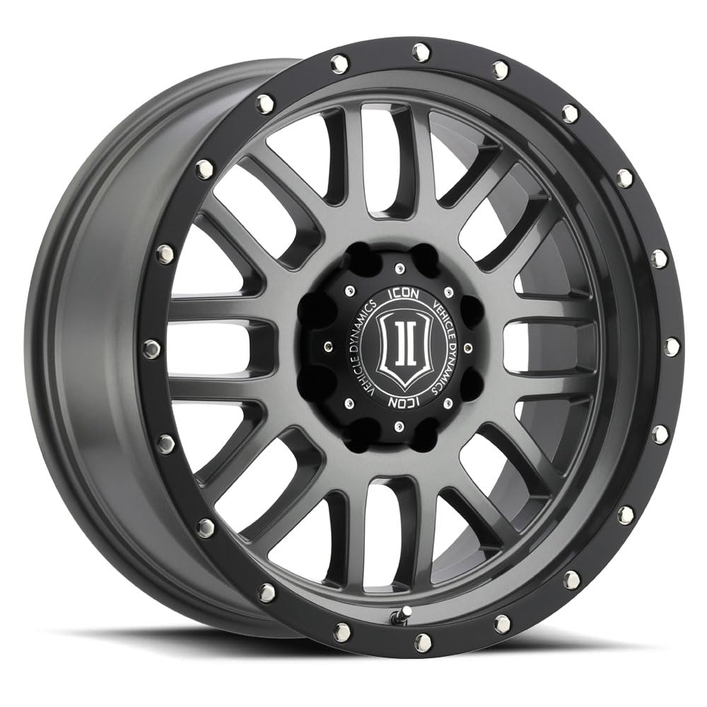ICON Alloys Alpha, 20 x 9/8 x 170, Gun Metal, 0mm Offset, 5" BS, 1220908150GM