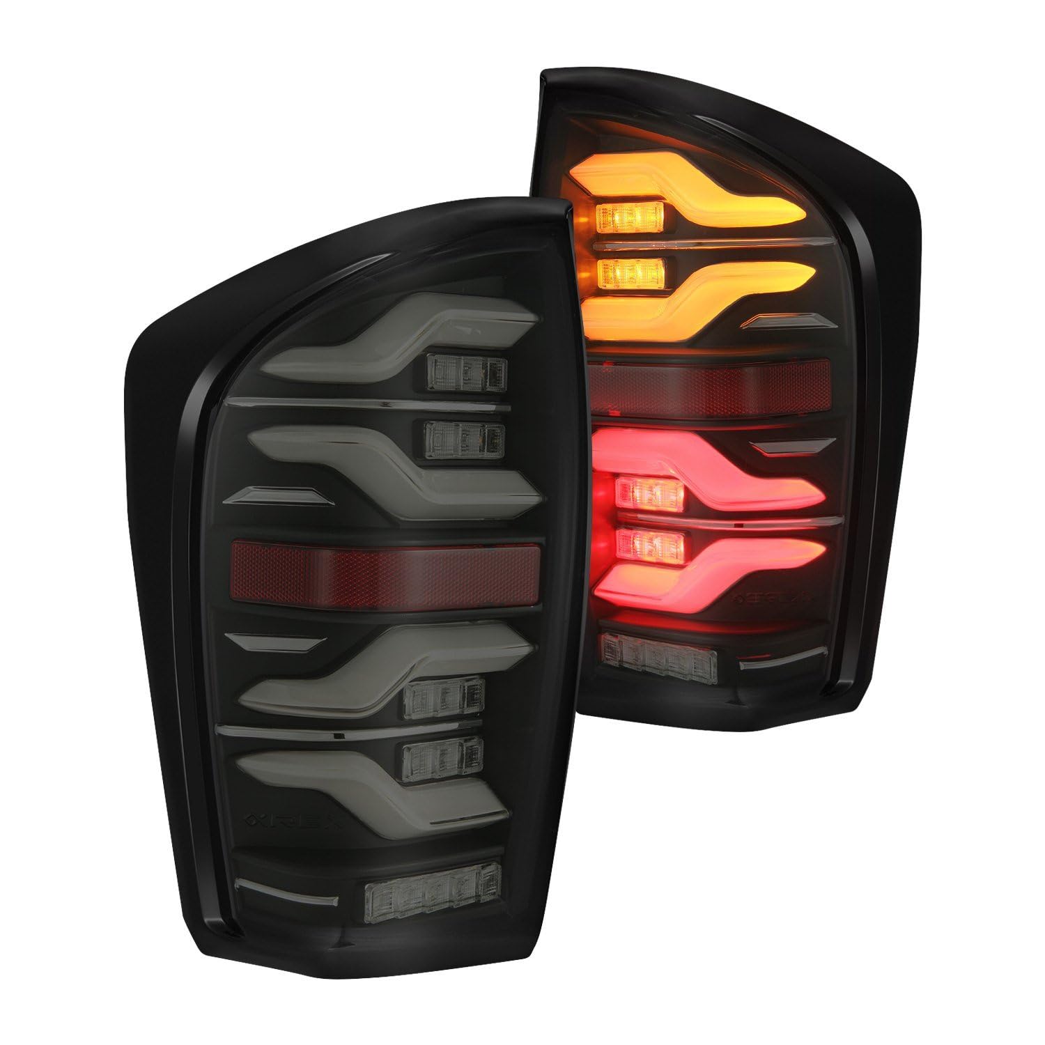 Toyota Tacoma 16-21 AlphaRex LUXX LED Taillights Blk w/Activ Light/Seq Signal