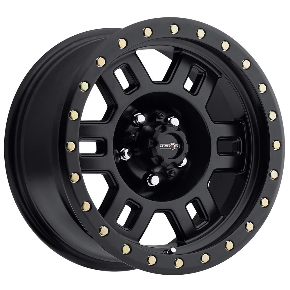 Matte Black Vision 398 Wheel with Painted Finish (15x8"/5x114.3mm)