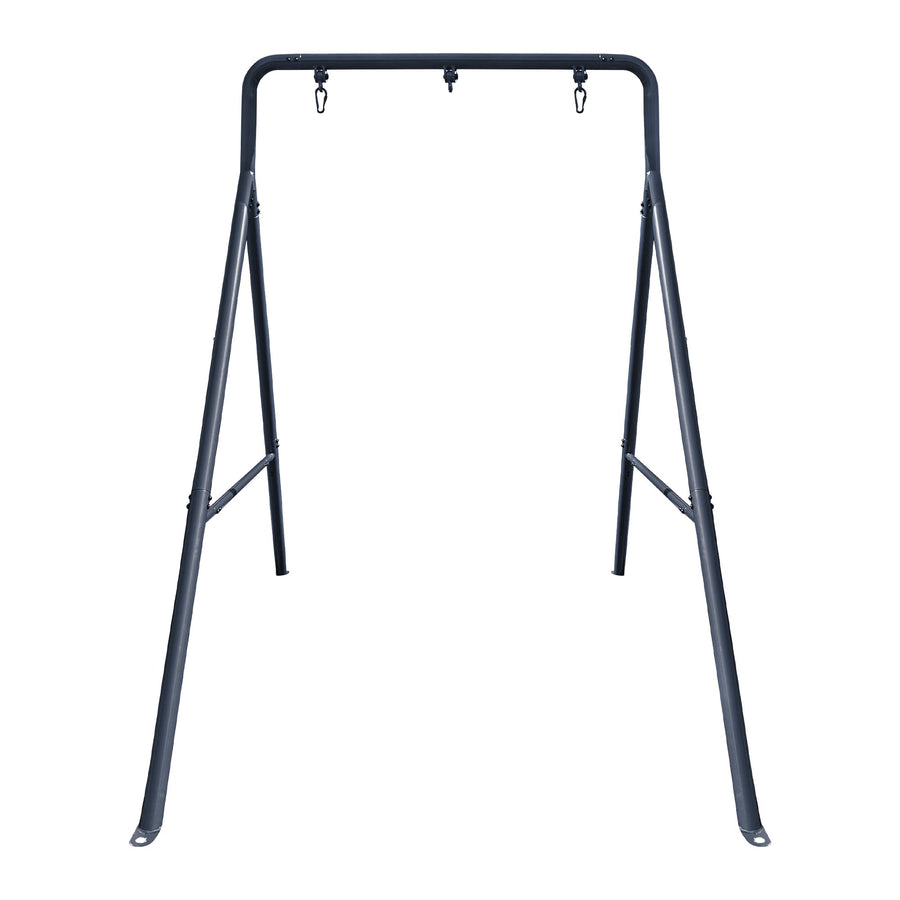 TitanFlex gobaplay Single Swing Set Frame, 6.7ft x 8.4ft Modular Metal Swingset - Outdoor & Backyard Playground Equipment for Kids (Frame Only)