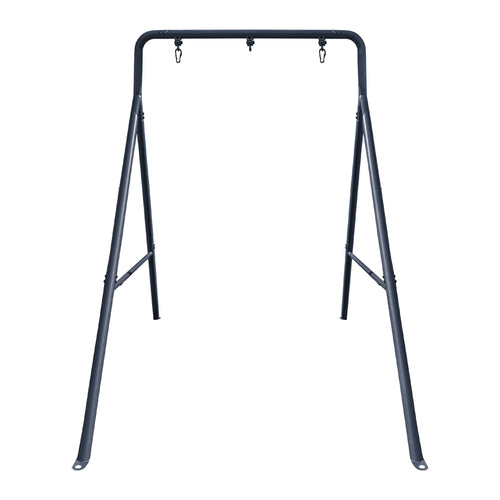 TitanFlex gobaplay Single Swing Set Frame, 6.7ft x 8.4ft Modular Metal Swingset - Outdoor & Backyard Playground Equipment for Kids (Frame Only)