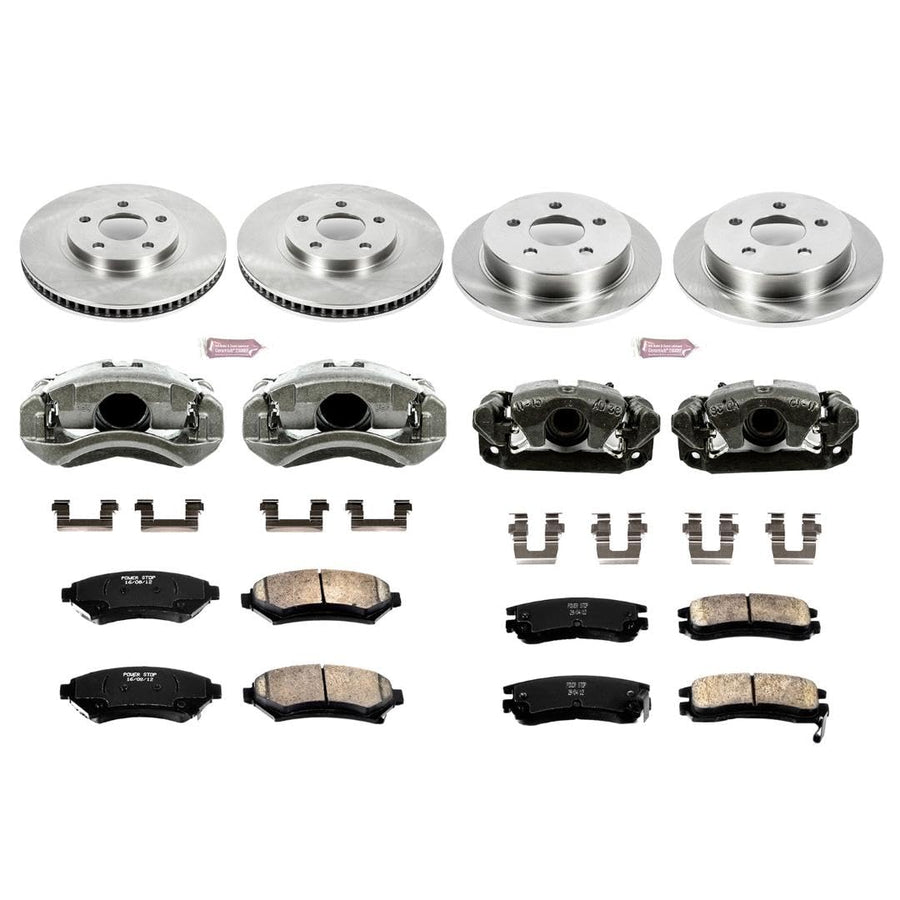 Power Stop Autospecialty KCOE1544 1-Click OE Replacement Brake Kit with Calipers