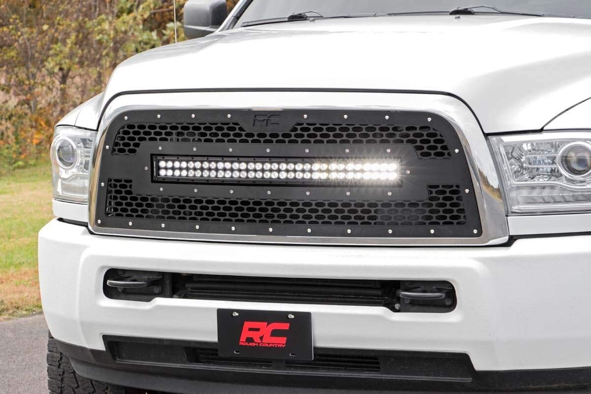 Rough Country LED Mesh Grille Insert for 2013-2018 Ram 2500/3500 2WD/4WD - 70152