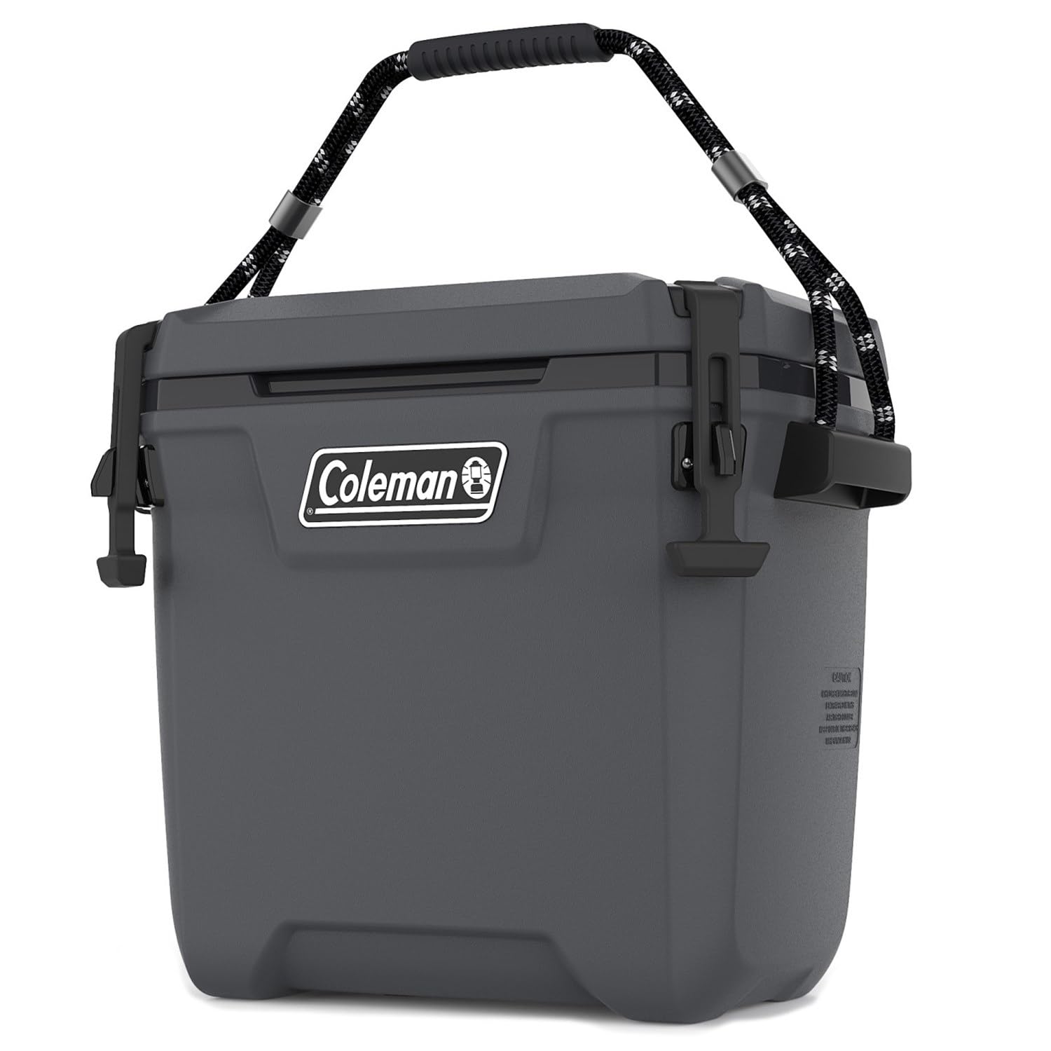 Coleman 28 Quart Convoy Series Lightweight Portable Cooler with Nonslip Grip Reflective Rope Handles for Long Haul Outdoor Adventures, Dark Storm