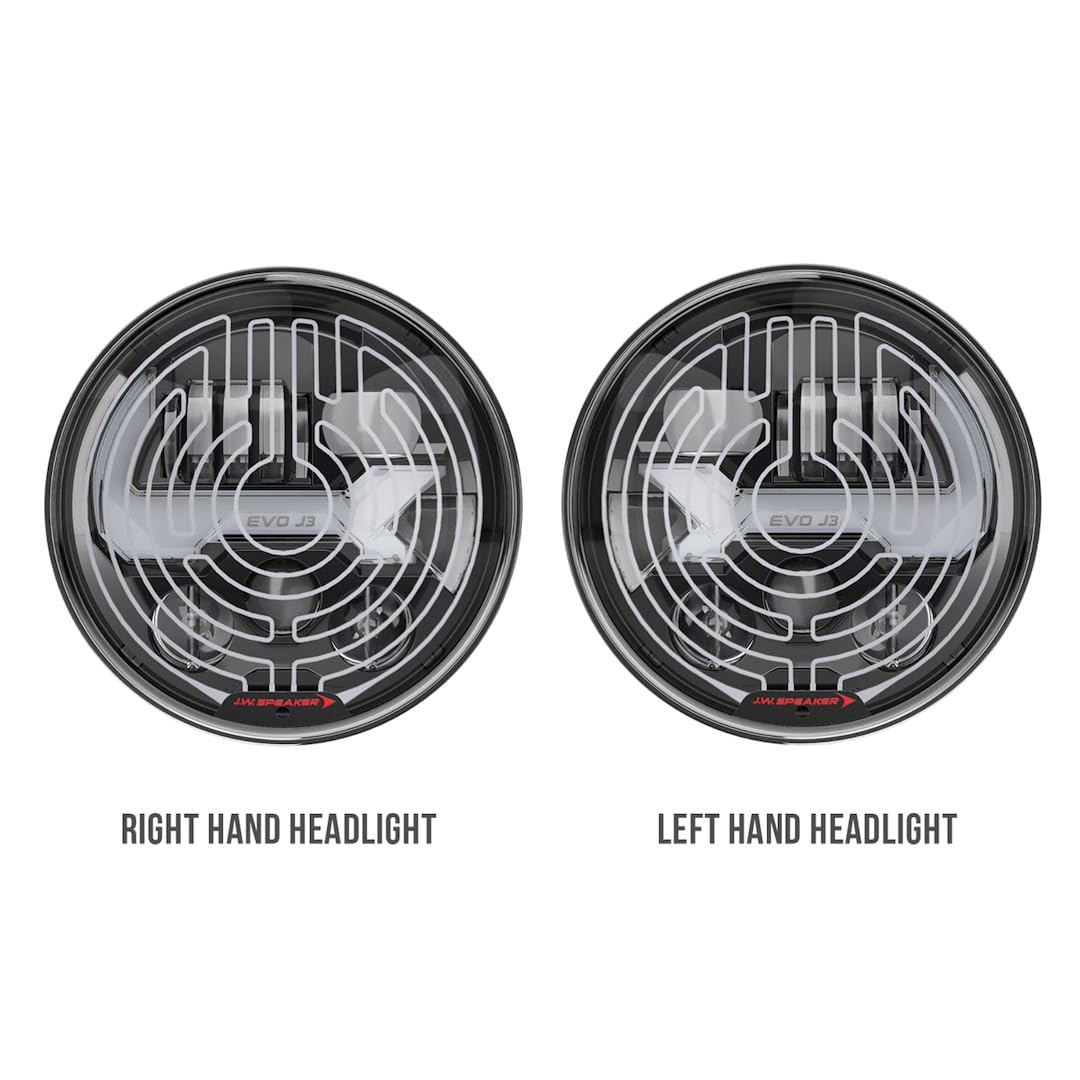 Jeep LED Headlights J.W. SPEAKER, Model Evolution J3