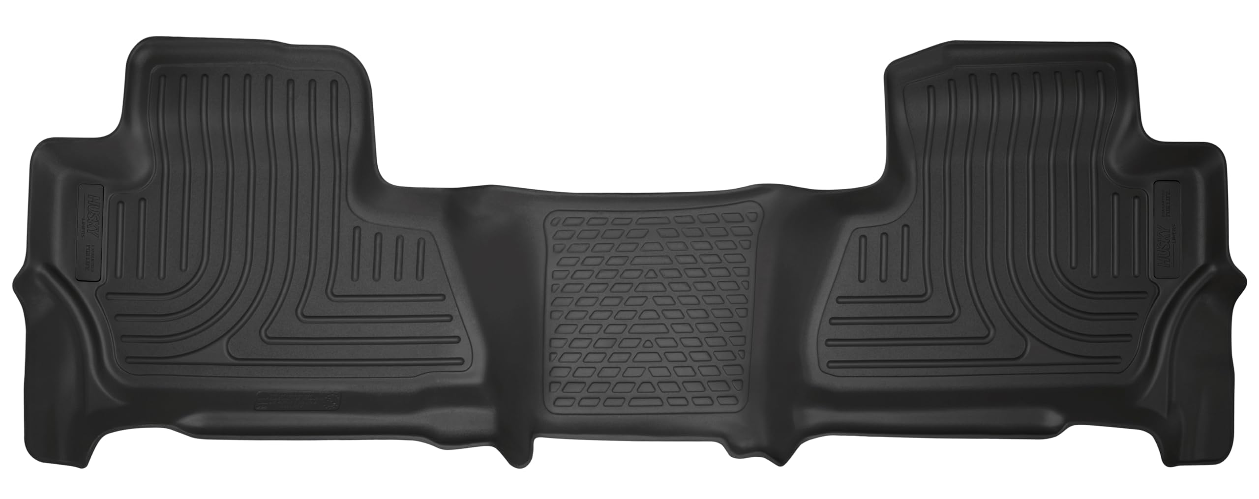 Weatherbeater Husky Liners Floor Mats | Fits 2015-2020 Chevrolet Suburban; 2015-2020 GMC Yukon XL | 2nd Row, 1-pc Black - 11261