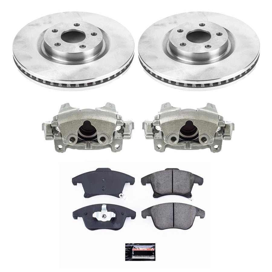 Power Stop Autospecialty KCOE8540 Front Brake Caliper Kit- Brake Rotors, Brake Pads & Calipers