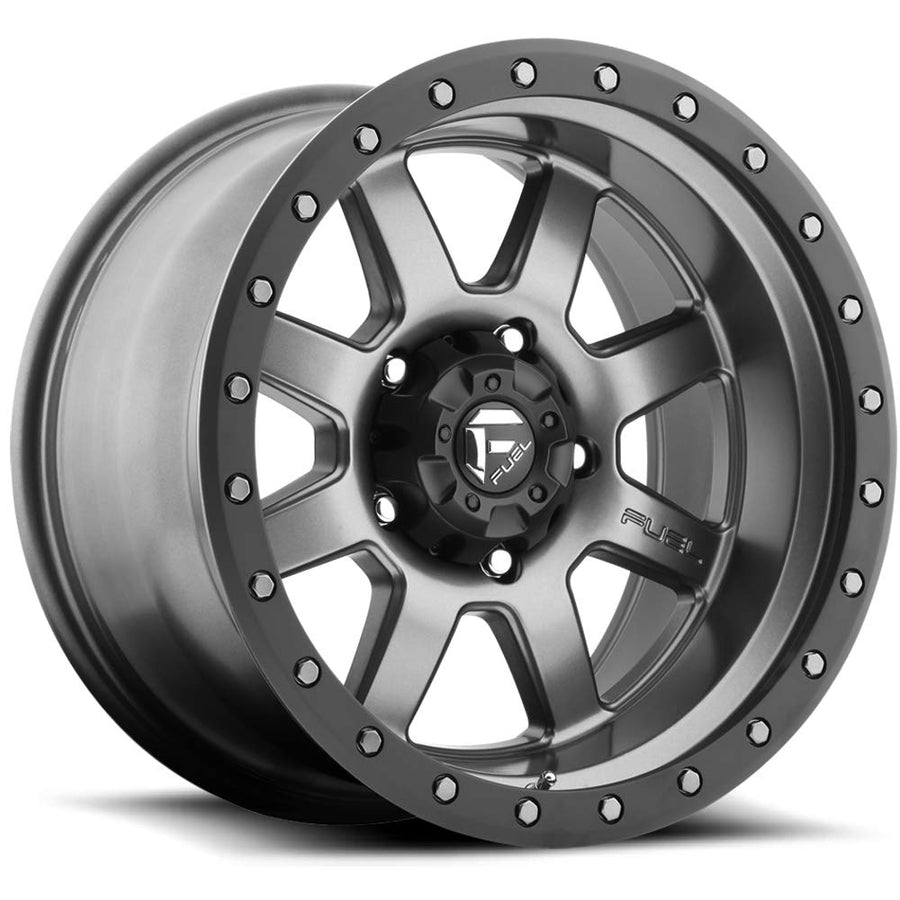18x9 D552 TROPHY, Bolt Pattern: 6x5.5/, Offset: 1, MATTE GUN METAL BLACK BEAD RING, set of 1