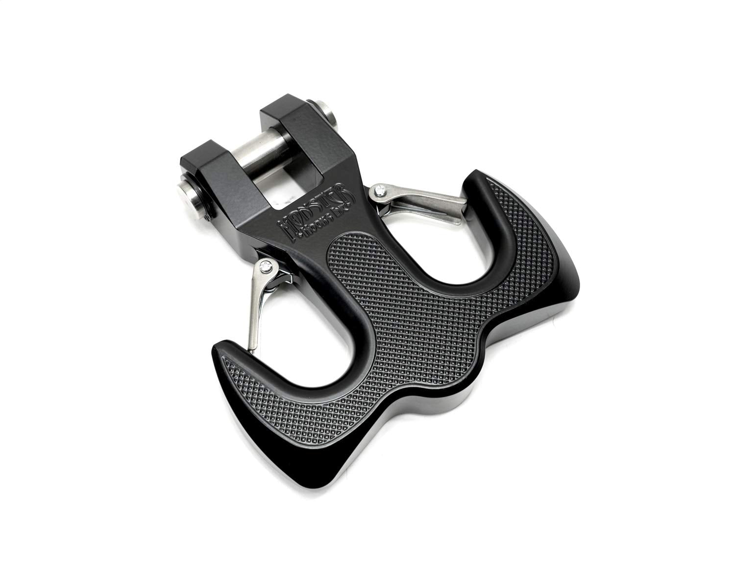 Hammerhead Hook – Black Monster Hooks | 16,000 lb Rated | 6061 Aircraft-Grade Aluminum | Dual Safety Latches | Fits Standard Bumper Tabs