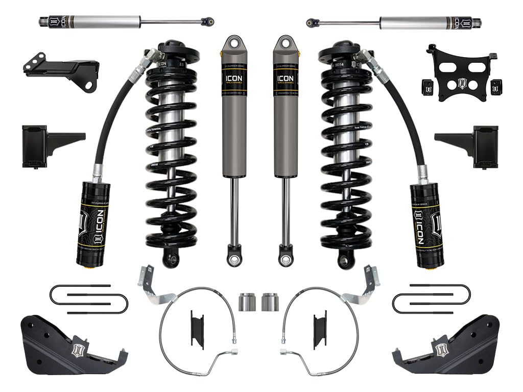 2023-2025 Ford F-250/F-350 Super Duty ICON 4WD, 4-5.5" Lift, Stage 3 Coilover Conversion System