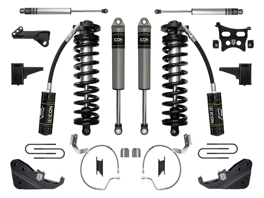 2023-2025 Ford F-250/F-350 Super Duty ICON 4WD, 4-5.5" Lift, Stage 3 Coilover Conversion System