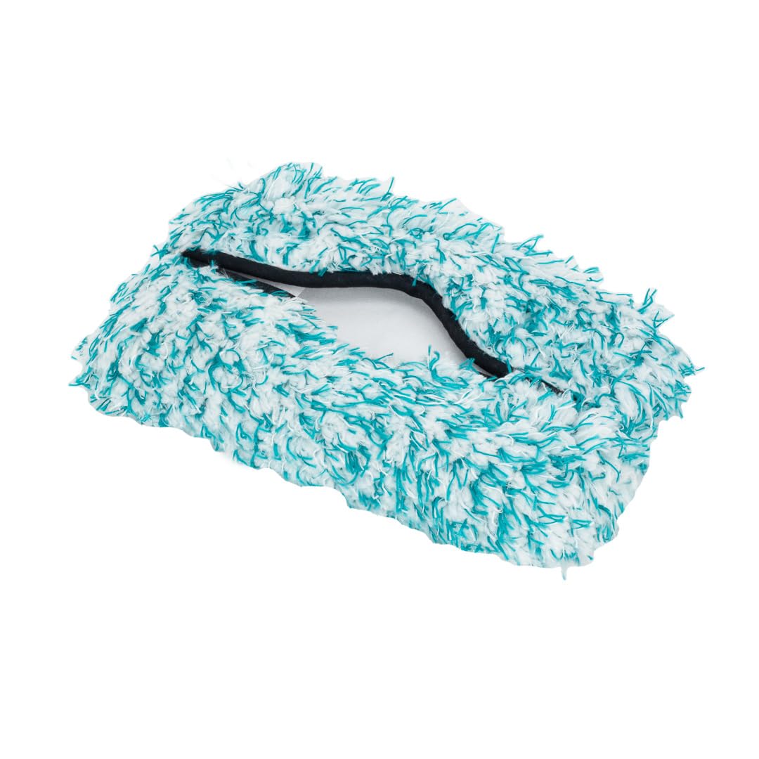 Microfiber Maxshine Green & White Replaceable Head Cover for Premium IncrediStick – Scratch-Free Cleaning for Tight Areas, Wheels & Intricate Surfaces – Car Detailing Accessory