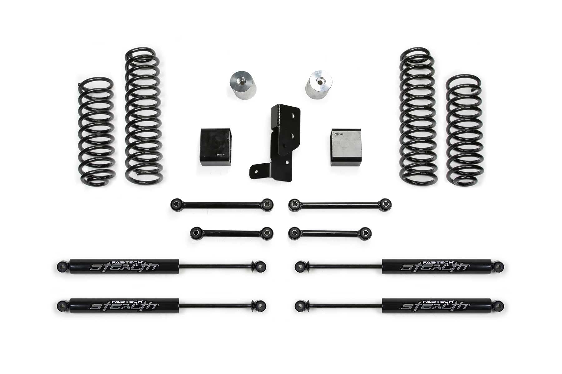2021 Jeep JL 4XE Fabtech 4 Dr 3in Sport System w/Stealth (K4200M)