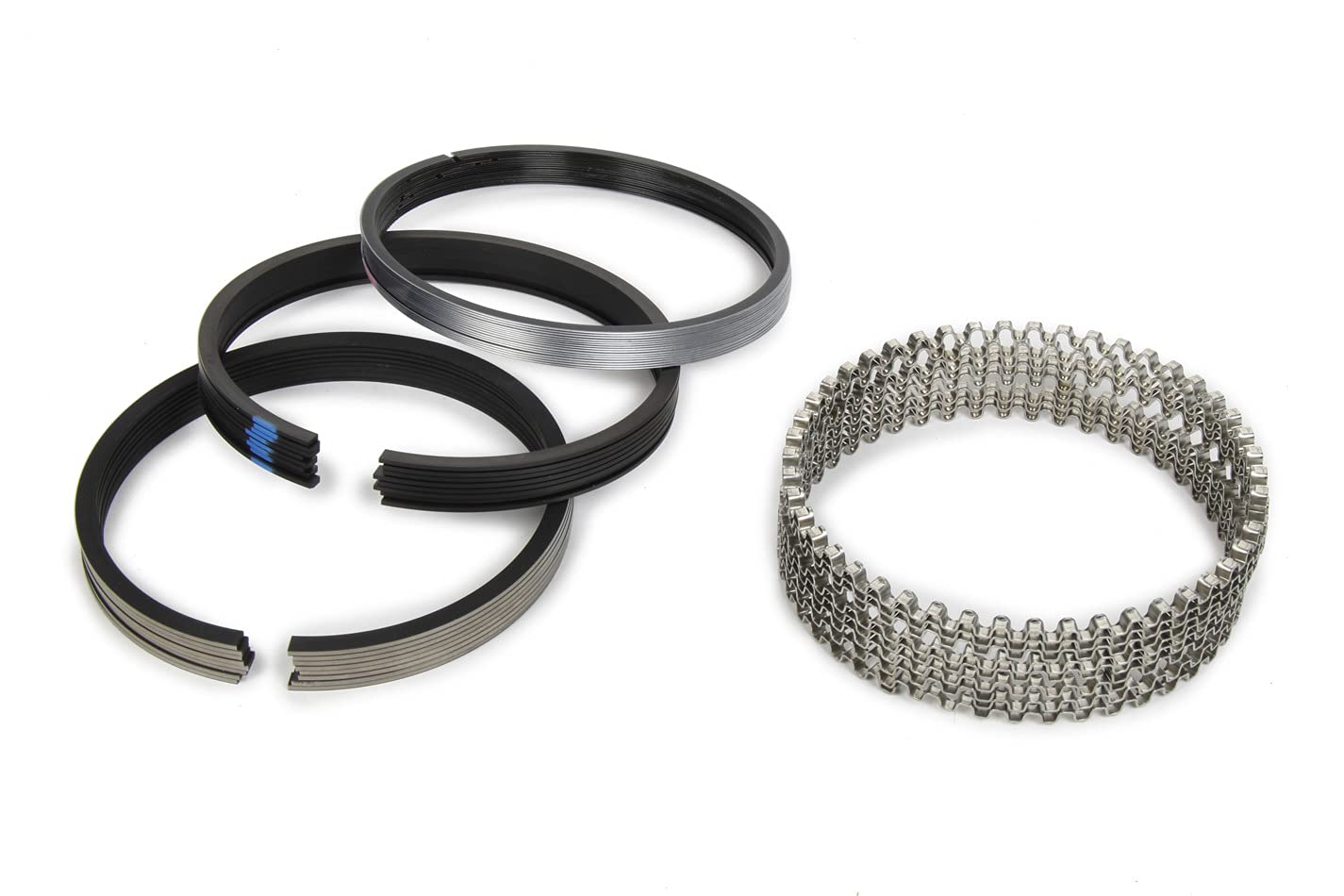 77 MICHIGAN Piston Rings, 4.280 in Bore, File Fit, 1/16 x 1/16 x 3/16 in Thick, Standard Tension, Plasma Moly, 8 Cylinder, Kit