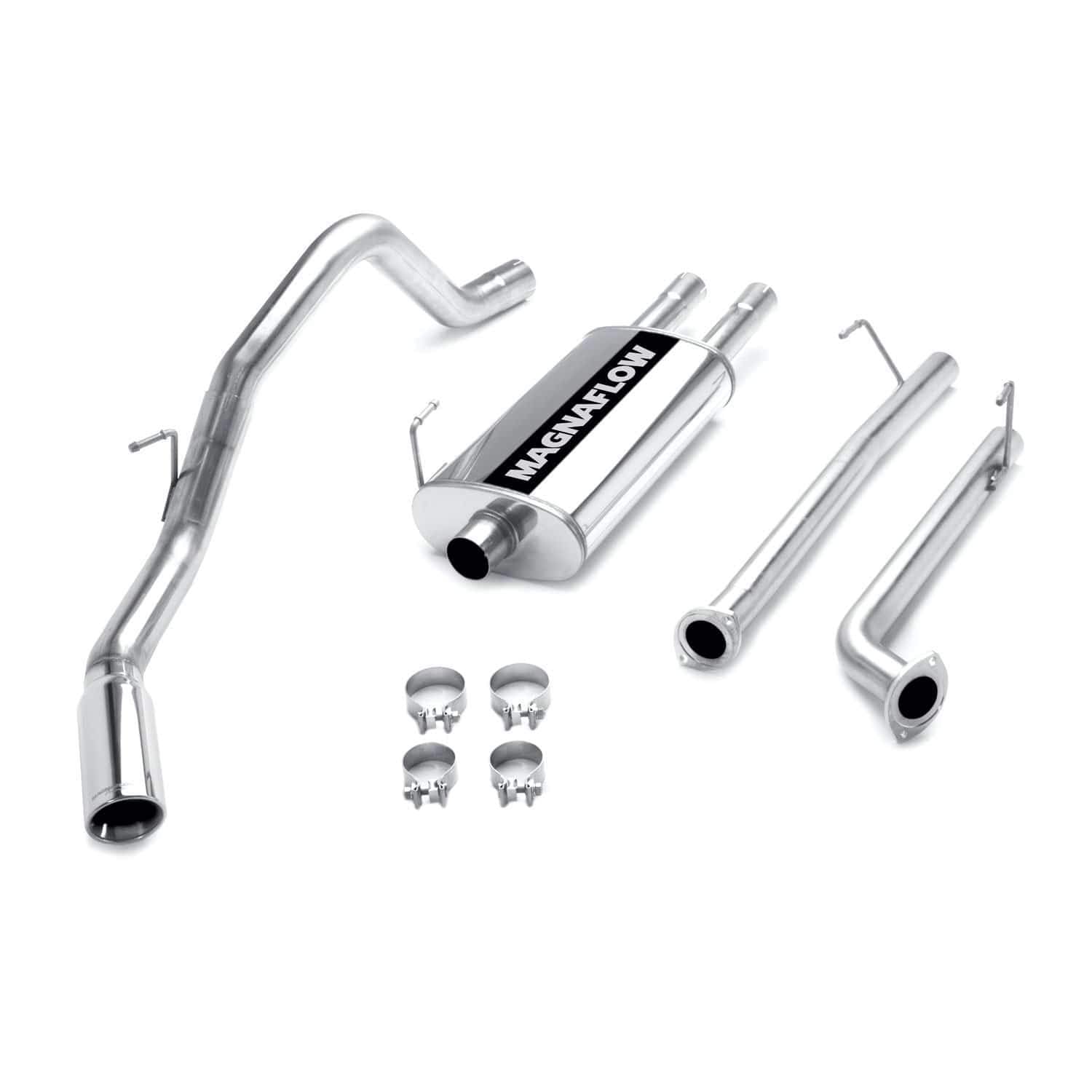 Performance Exhaust System MagnaFlow 16753: Cat-Back, Street Series, Compatible with 2007-2008 Toyota Tundra