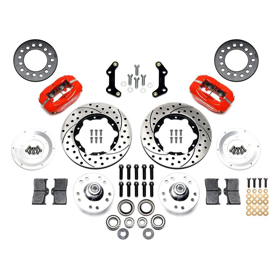 Wilwood Forged Dynalite 11.00in Front Kit Drilled Red 73-80 CDP A B E & F Body