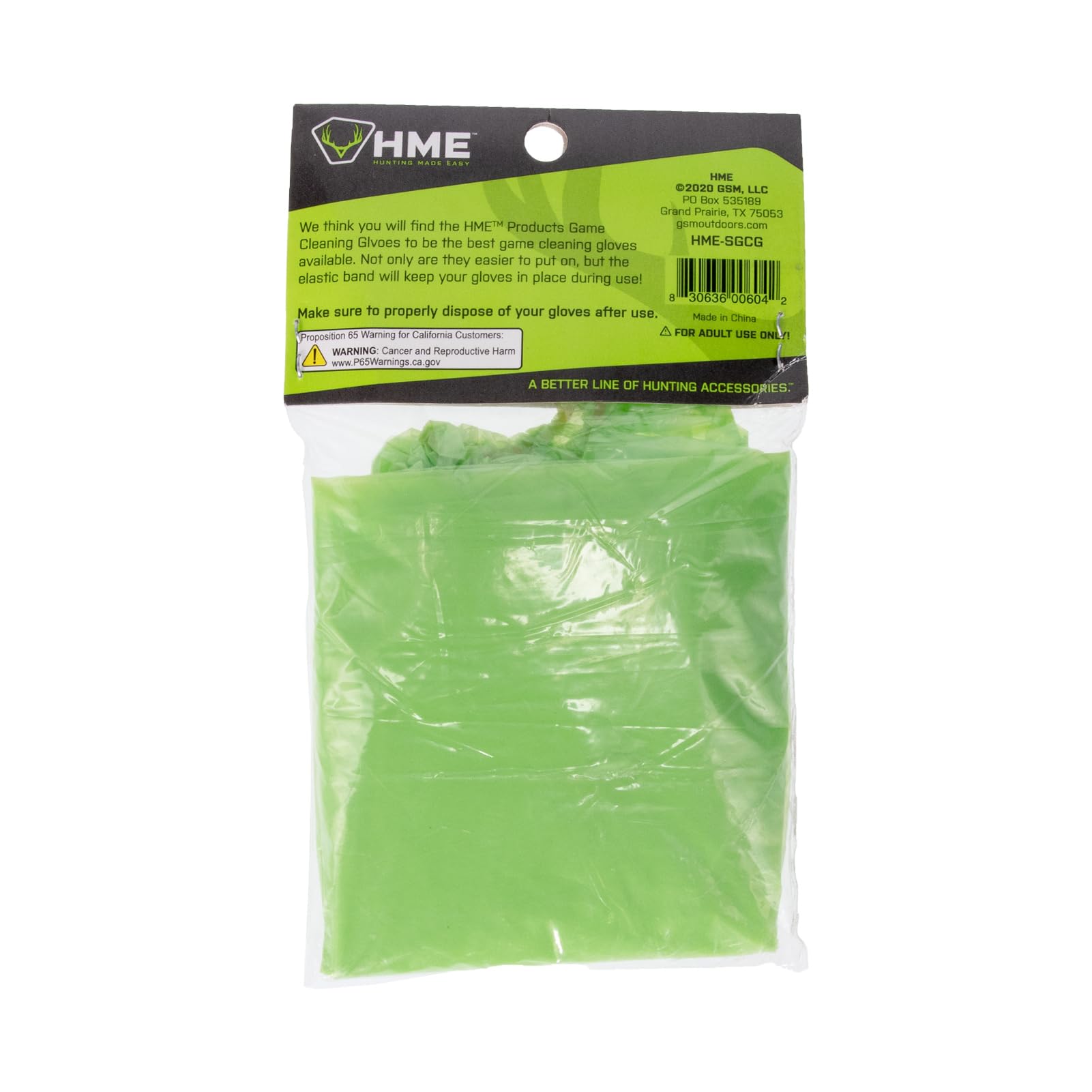 Single Game HME Cleaning Gloves (1 Pair) Disposable Shoulder-Length Field Dressing Gloves with Elastic Band for Game Processing, Cleaning & Gutting