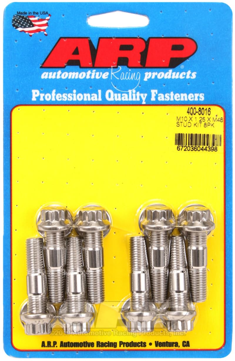 Broached stud Kit ARP 400-8016 (M10 X 1.25 X 48mm broached stud 8pcs)