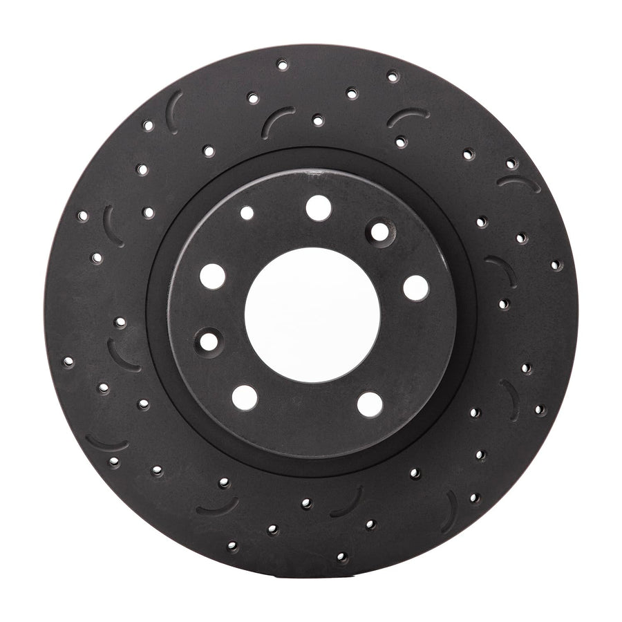 Talon Cross-Drilled and Slotted Vented Rotor, Hawk Performance Brakes, 11.42 in. Diameter, 1.77 in. Height