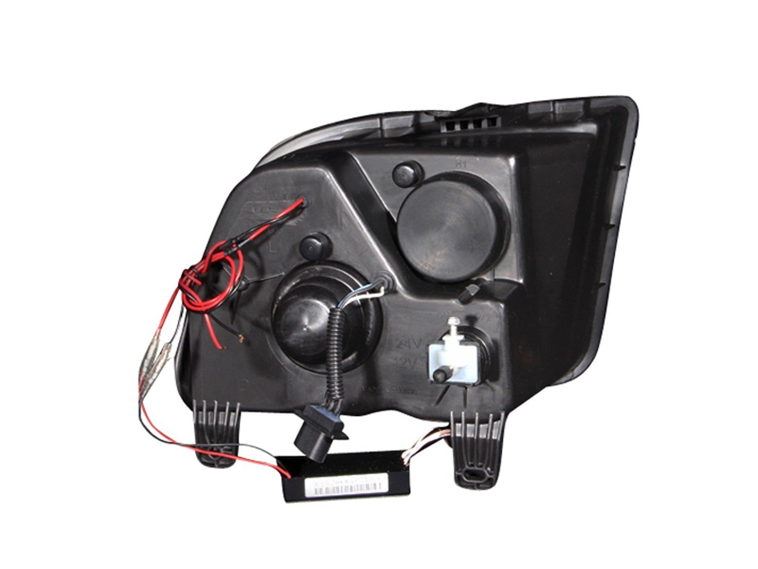 Ford Mustang Anzo USA 121162 Projector With Halo/Chrome Clear With Amber Reflectors Headlight Assembly - (Sold in Pairs)