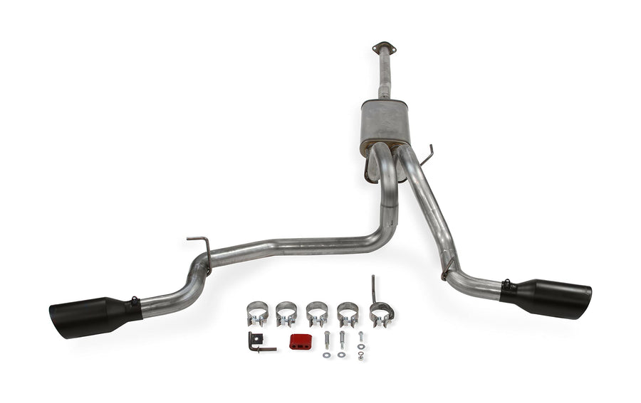 Flowmaster FlowFX 717876 Cat-Back Exhaust Kit Dual 2.5 Inch Stainless Steel Tailpipes 4.5 Inch Black Ceramic Coat Stainless Tip Compatible with 2005-2015 Toyota Tacoma 4.0L 2/4WD and all Wheelbases
