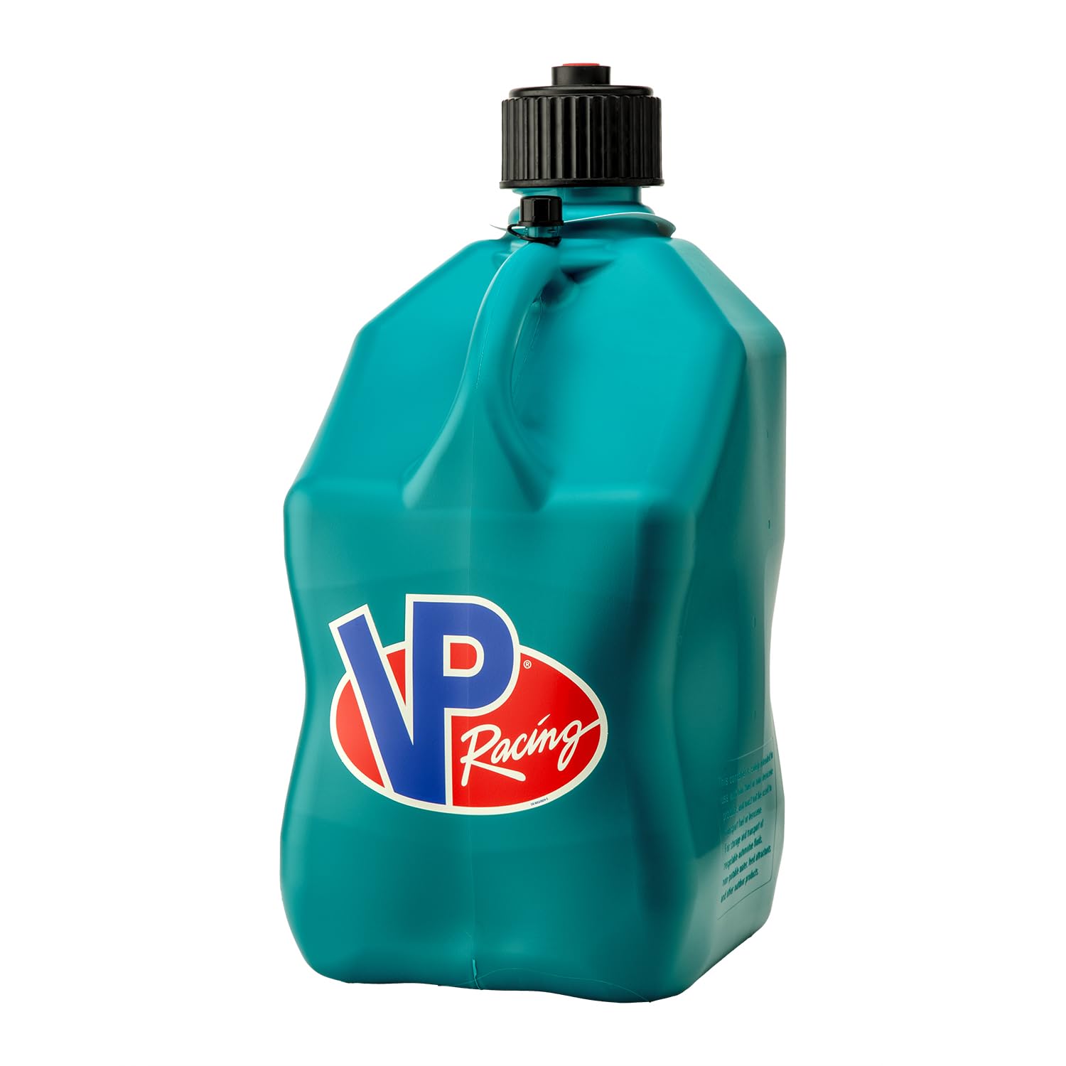 5.5 Gallon VP Racing Motorsport Racing Jug with Contoured Handle, Multipurpose Cap and Rubber Gaskets, Caribbean (1 Pack)